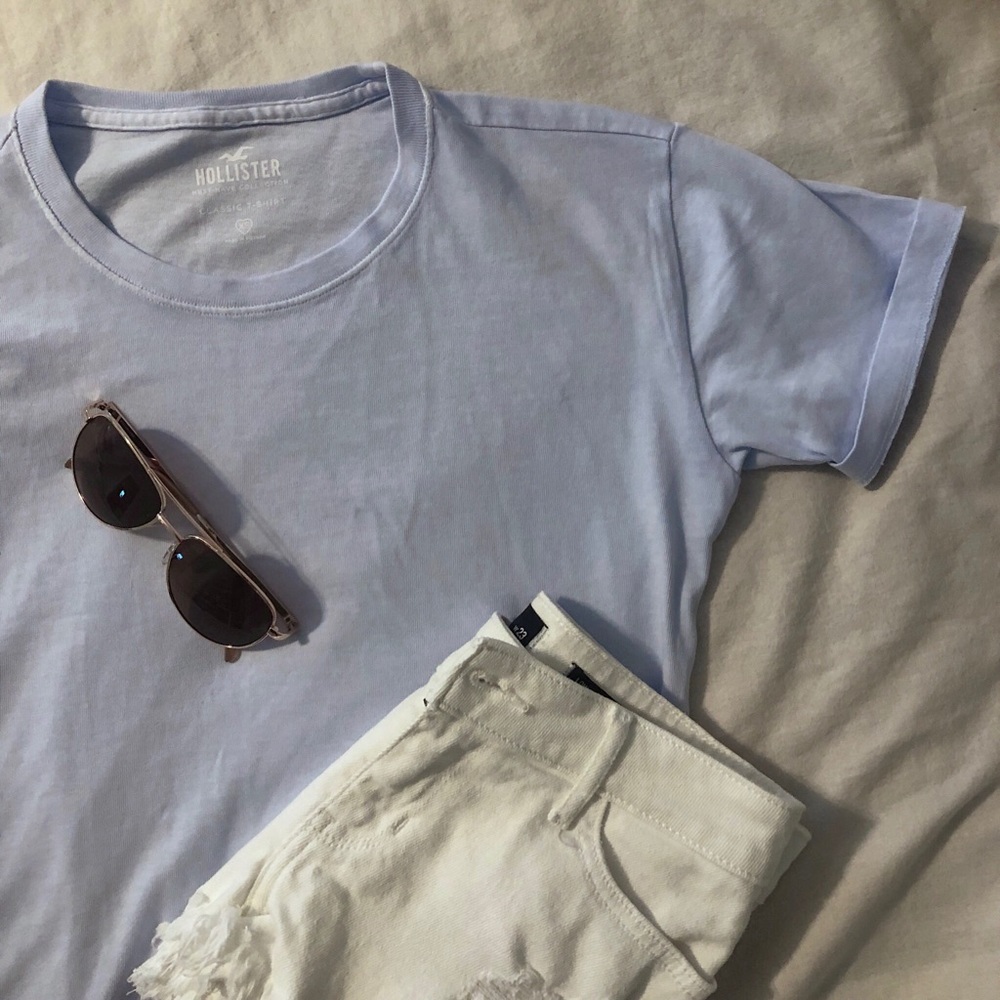 Hollister Light Blue T Shirt (never worn)